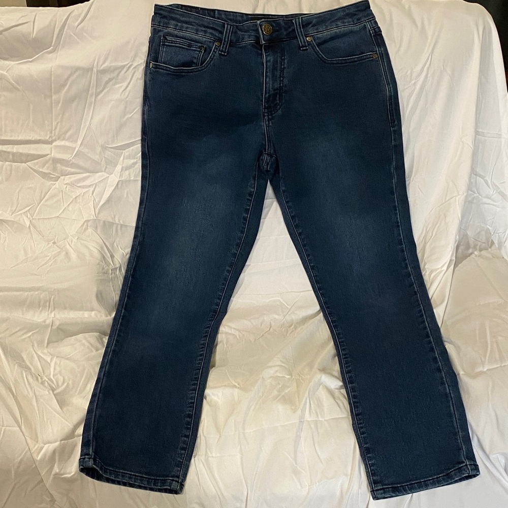 Men's Ethanol Slim Fit Straight Leg Jeans - Dark Blue Size 32 waist